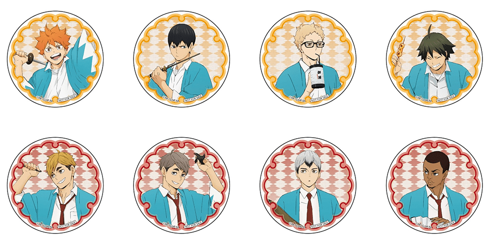 Haikyuu!! Toei Kyoto Studio Park - haikyuu!! badges