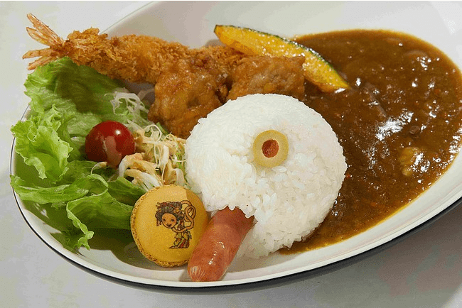 Hakone yokai onsen - hitotsume-kozo yokai curry rice
