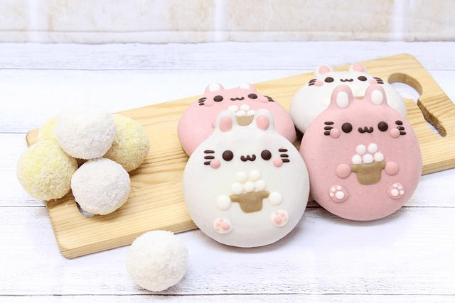 japanese rabbit doughnut - tsukimi set