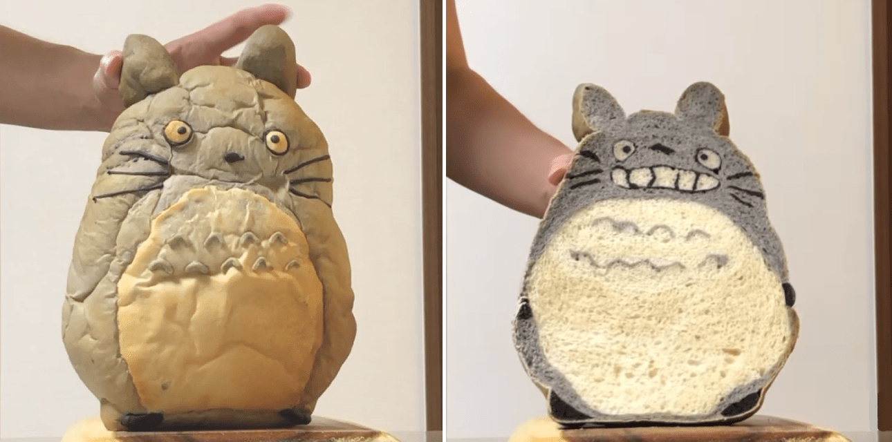 japanese baking artist izuyo - totoro bread