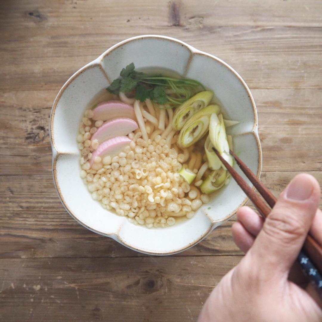 Udon recipes - tanuki udon