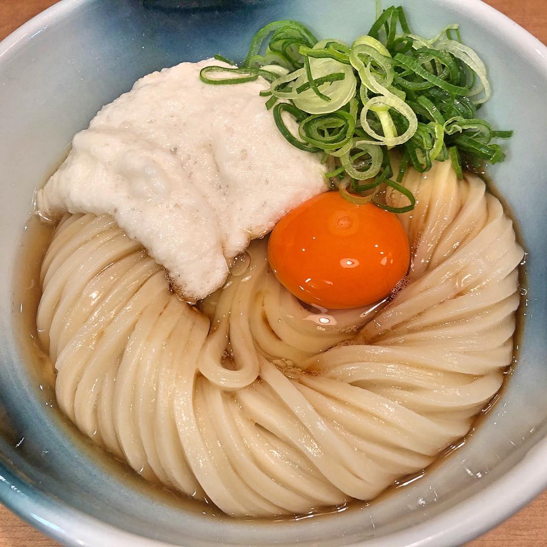 Udon recipes - tsukimi udon