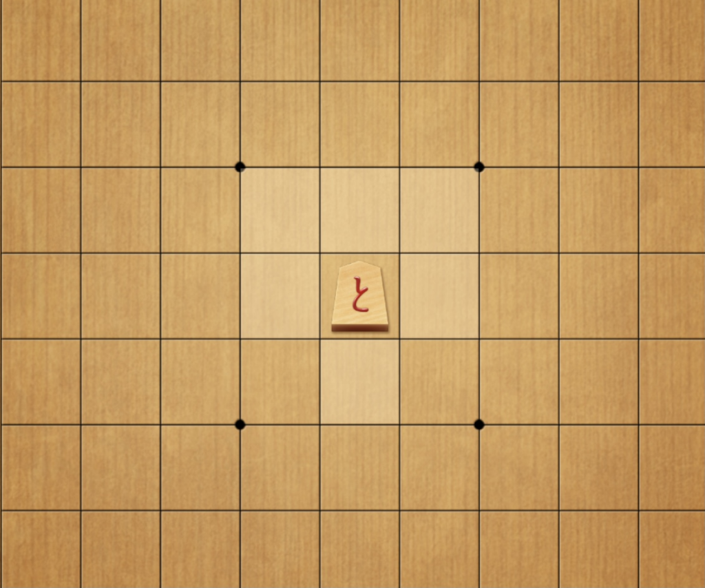 how to play shogi - Range of a Promoted Pawn
