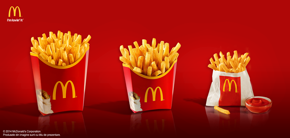 McDonalds - French fries size