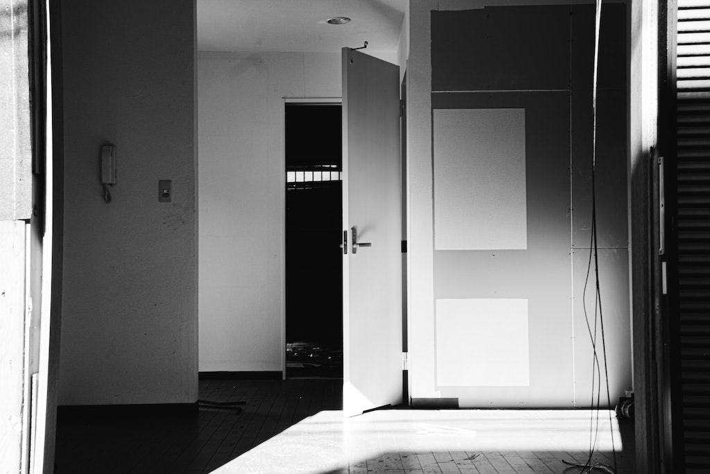 Renting apartments in Japan - black and white house