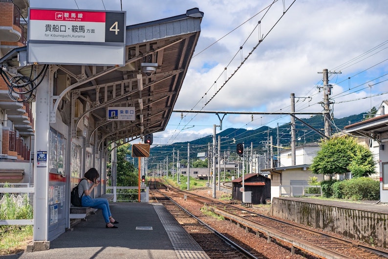Renting apartments in Japan - train station in japan