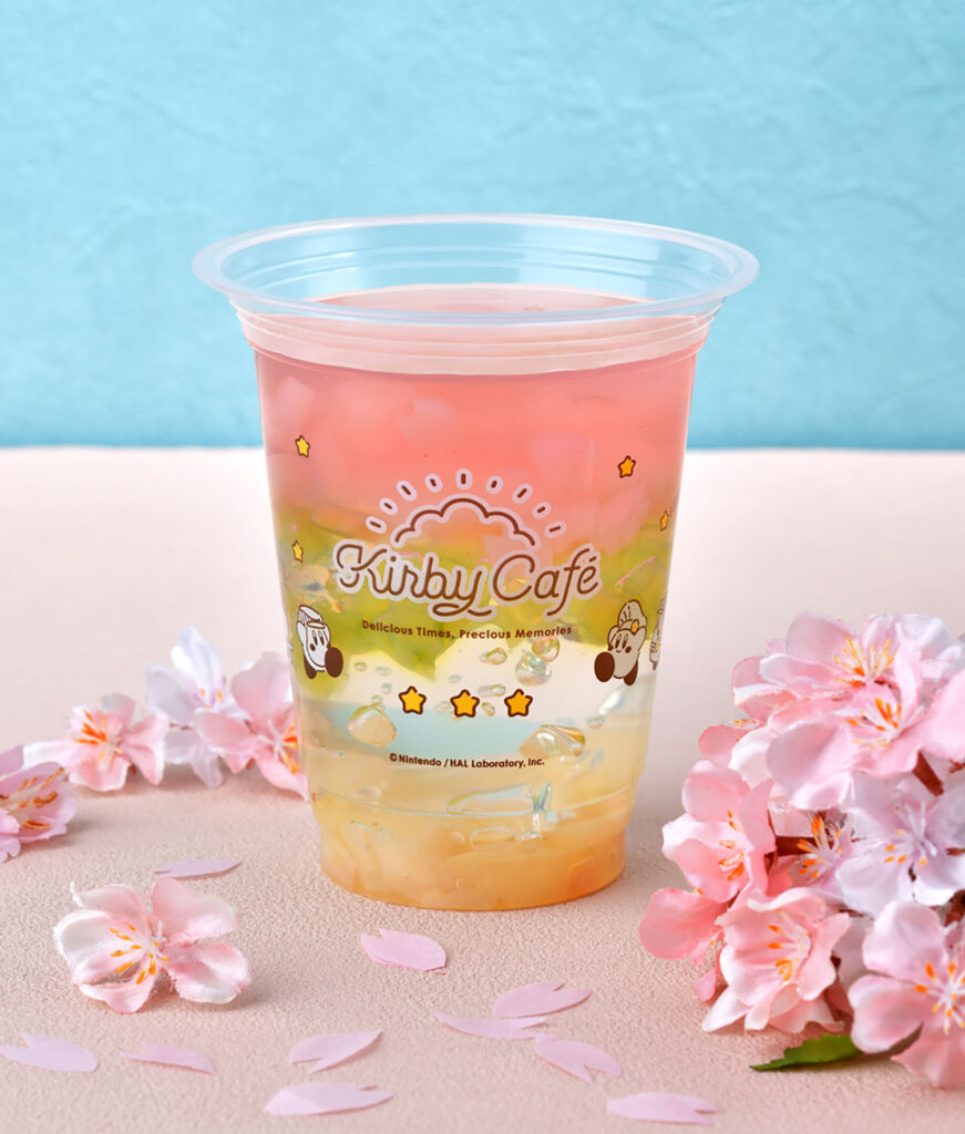 kirby cafe spring menu - sakura drink