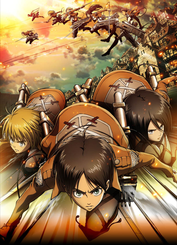 survival anime - attack on titan