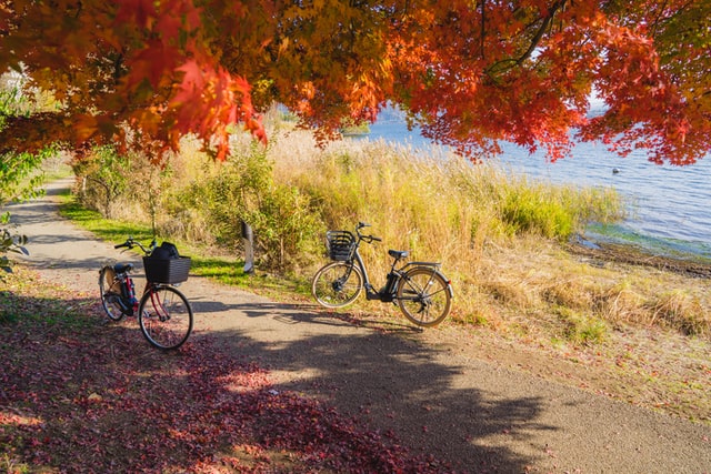 Cycling in Japan - two bicycles