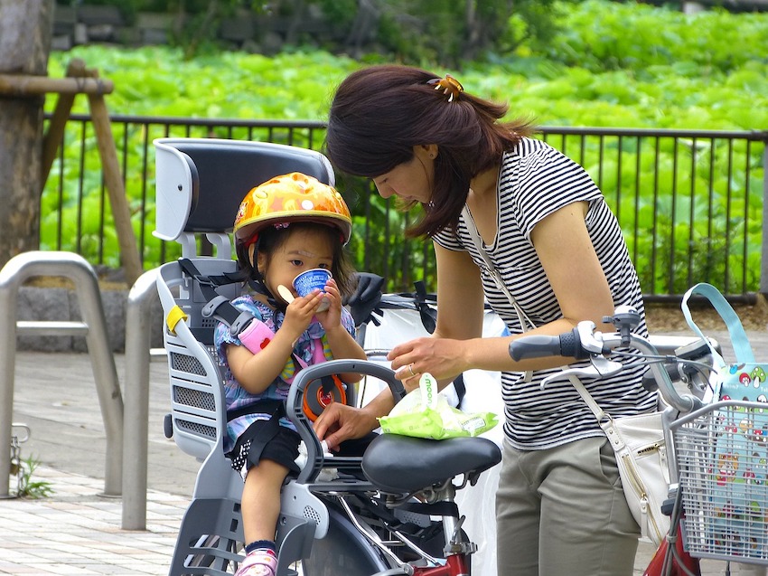 Cycling in Japan - two seater