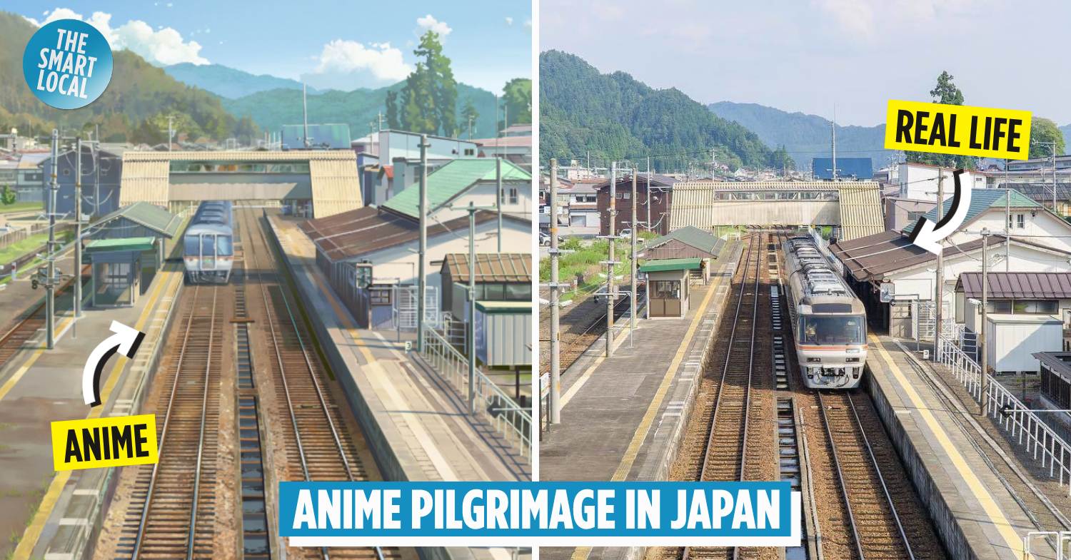 anime japanese towns and forests