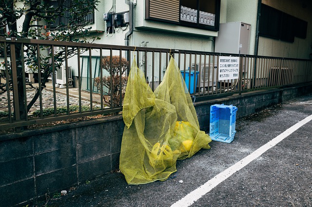 Garbage disposal in Japan - garbage collection spot