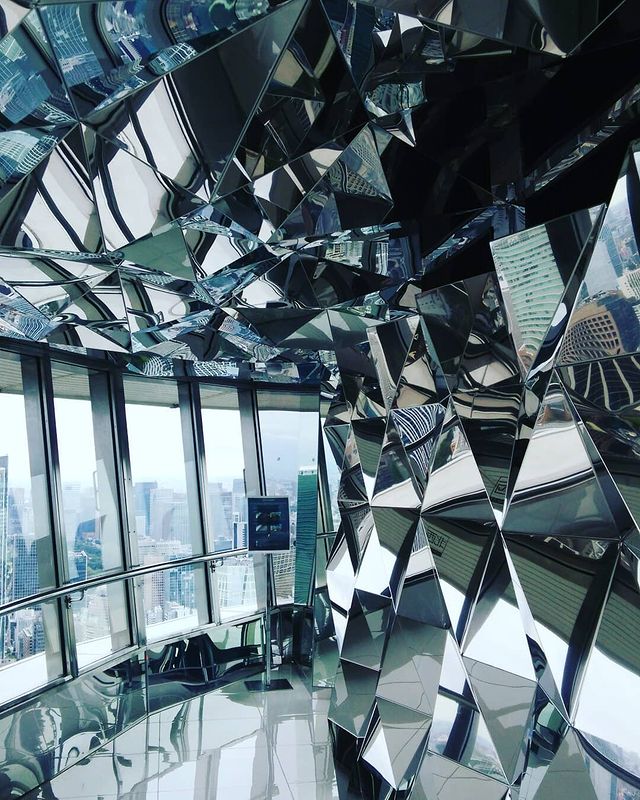 tokyo tower - geometric mirrors