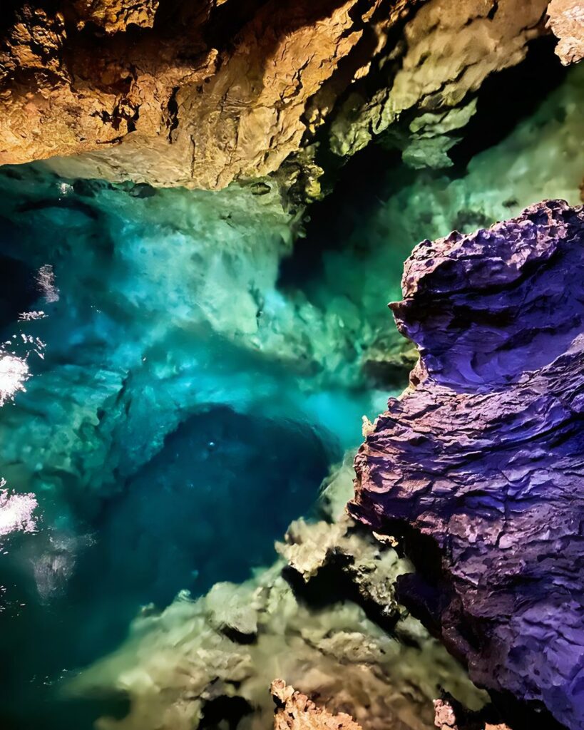 ryusendo cave - fresh spring water