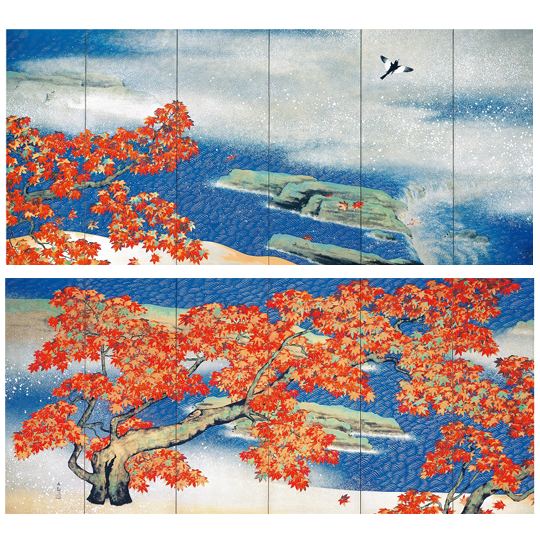 Adachi Museum Of Art - autumn leaves by yokoyama taikan