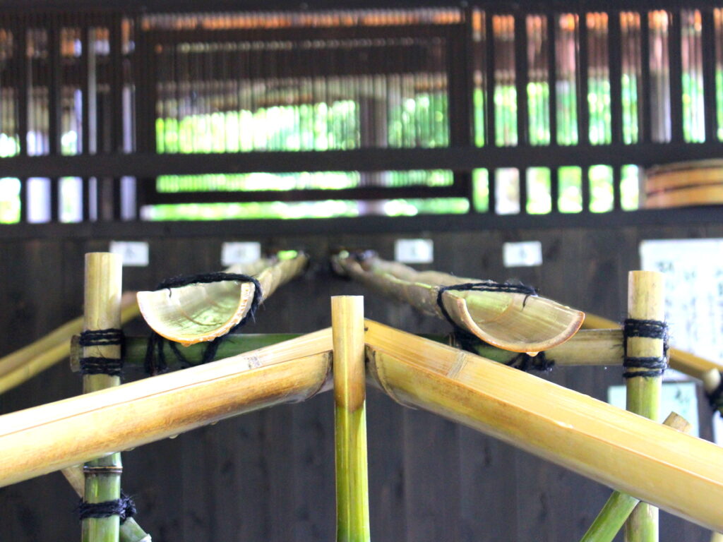 Hana No Omotenashi Choseikan - long bamboo slides for nagashi somen