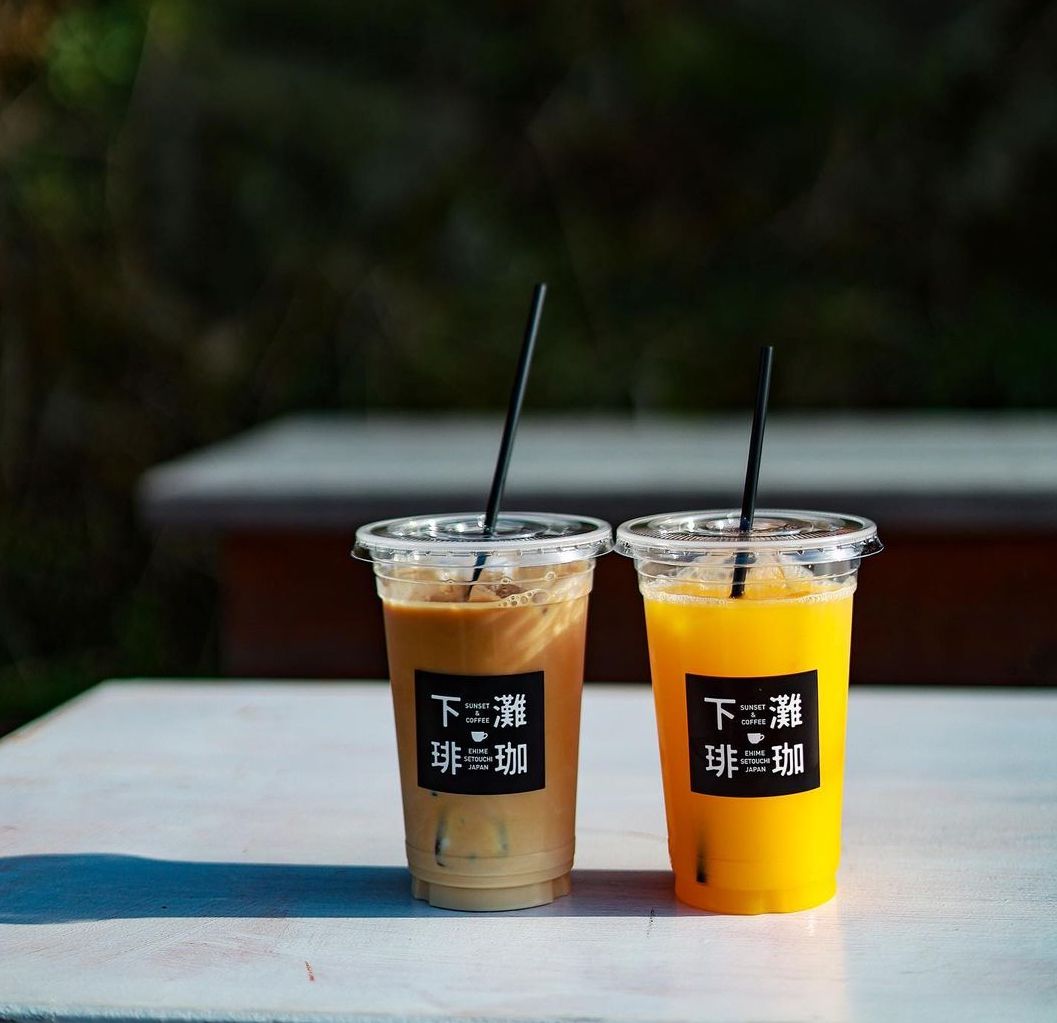 Shimonada Station - coffee and orange juice