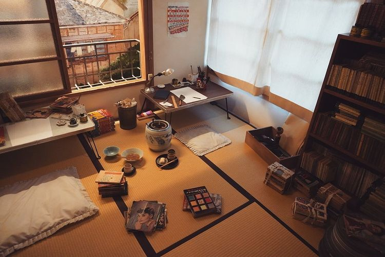 Tokiwaso Manga Museum - Colouring tools in Room 18