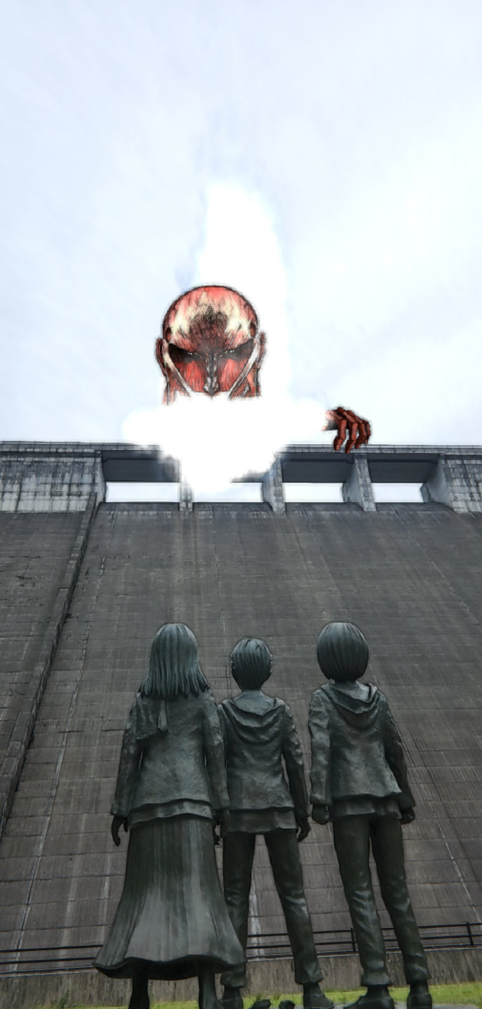 Attack on Titan in real life - AR app with colossal titan