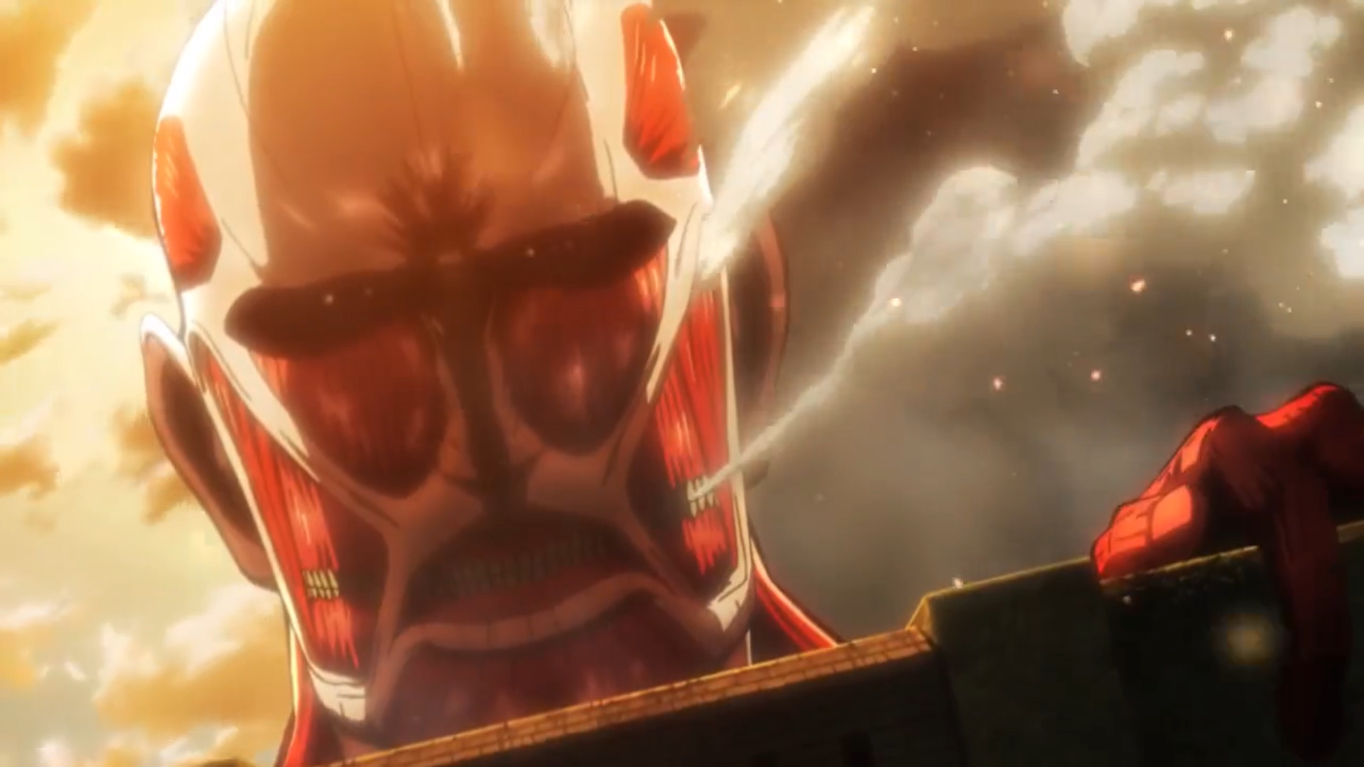 Attack on Titan in real life - colossal titan closeup anime