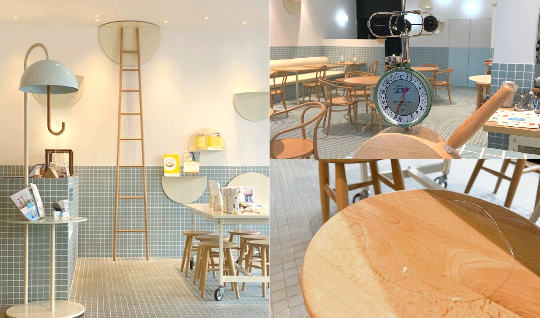 Otenki Parlour - collage of cafe interior and decor