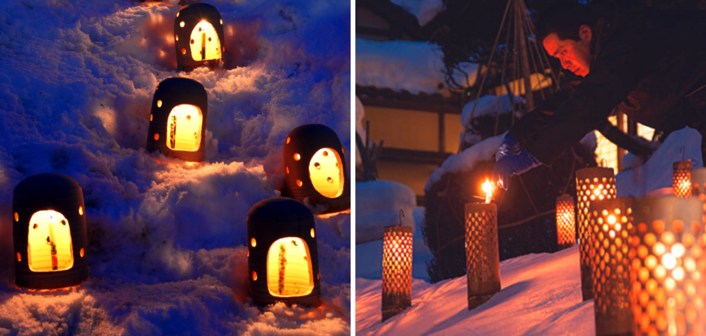 Aizu Erosoku Festival - light-ups at Higashiyama Onsen and Amidaji Temple