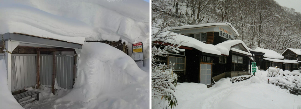 Tohoku Onsen Villages - explore Nyūto Onsenkyō's deep snow with the Yumeguri Bus Pass 