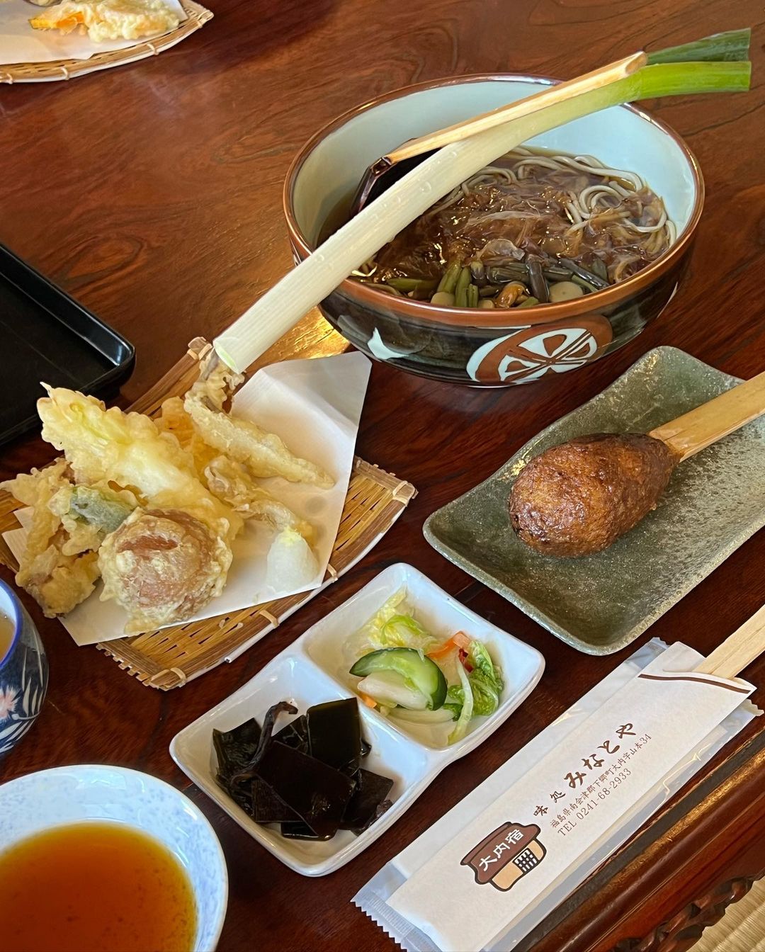 Cities in Japan to see snow - local specialties of Ouchi-juku