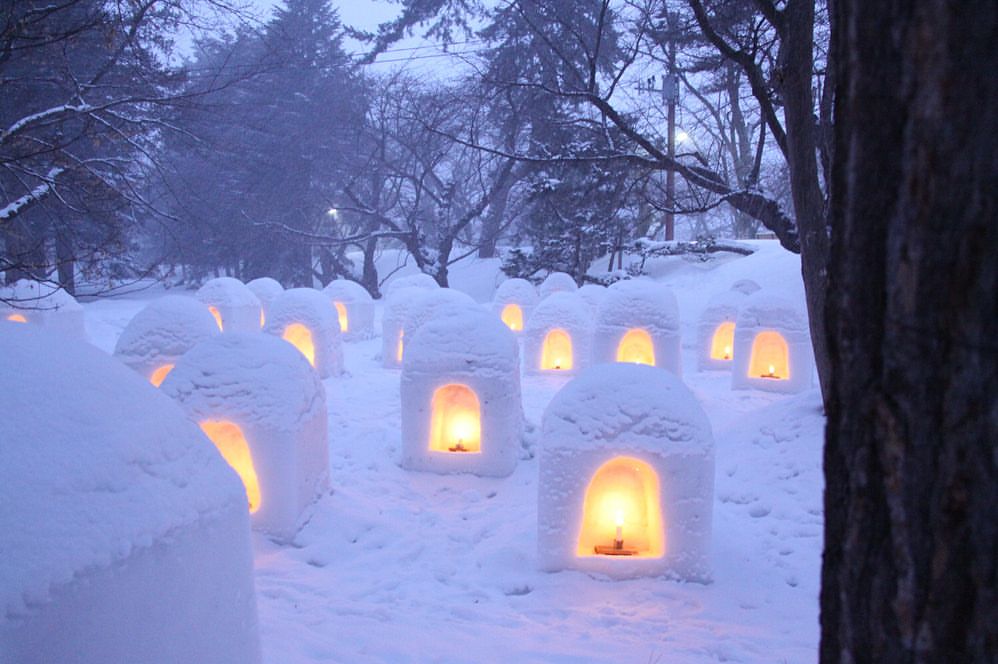 Cities in Japan to see snow - numerous kamakura