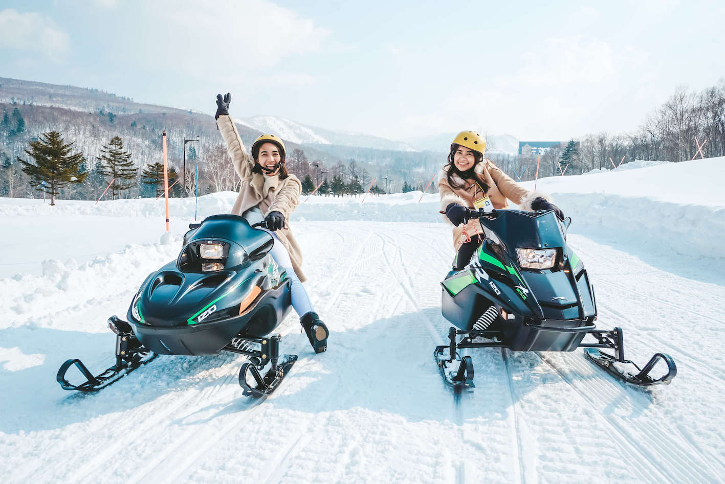 Japan ski resorts - mini snowmobiles