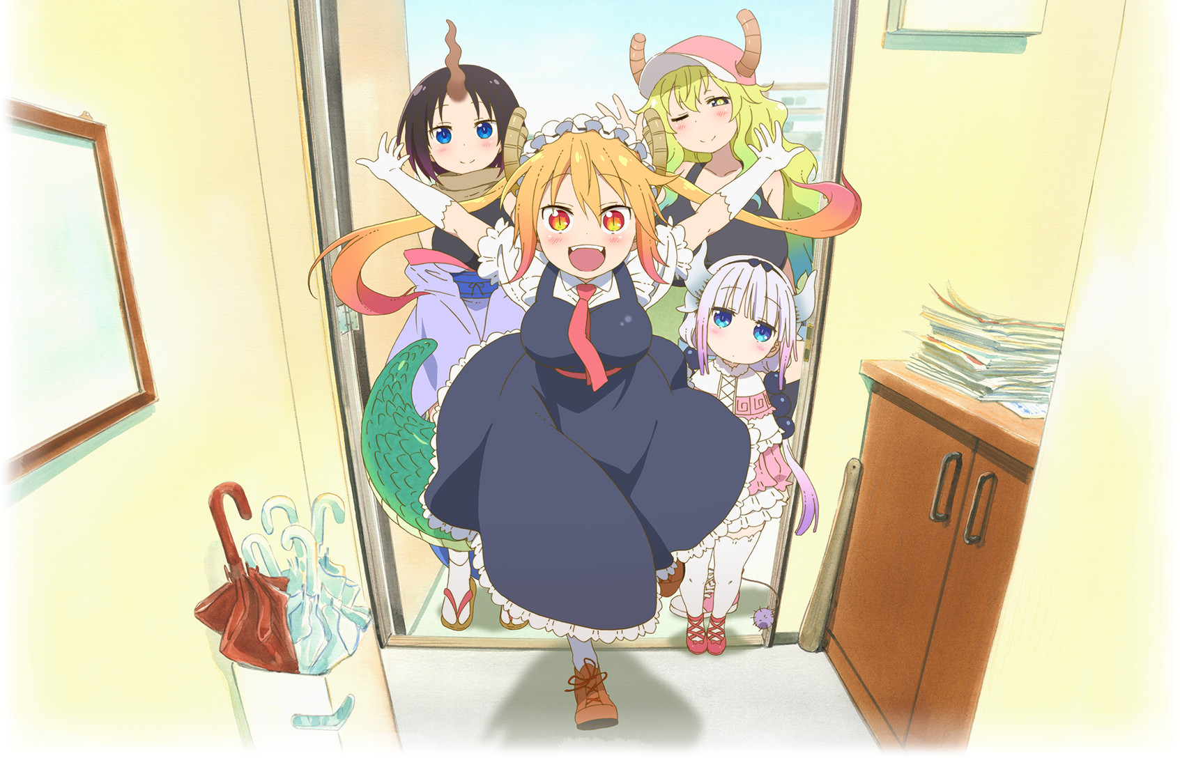 slice of life anime - miss kobayashi's dragon maid