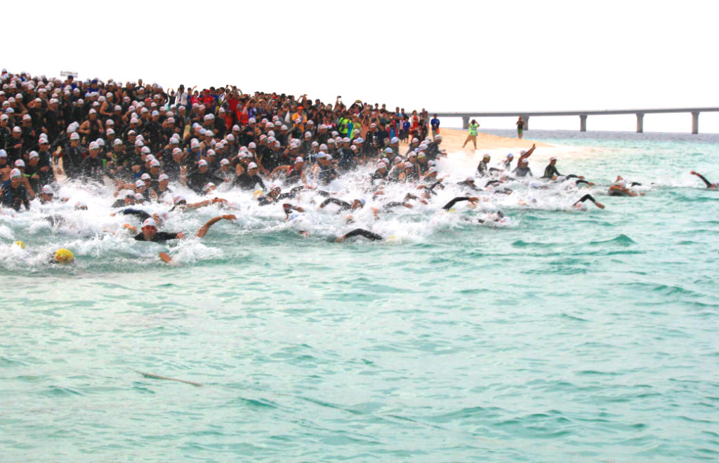 beaches in japan - triathlon