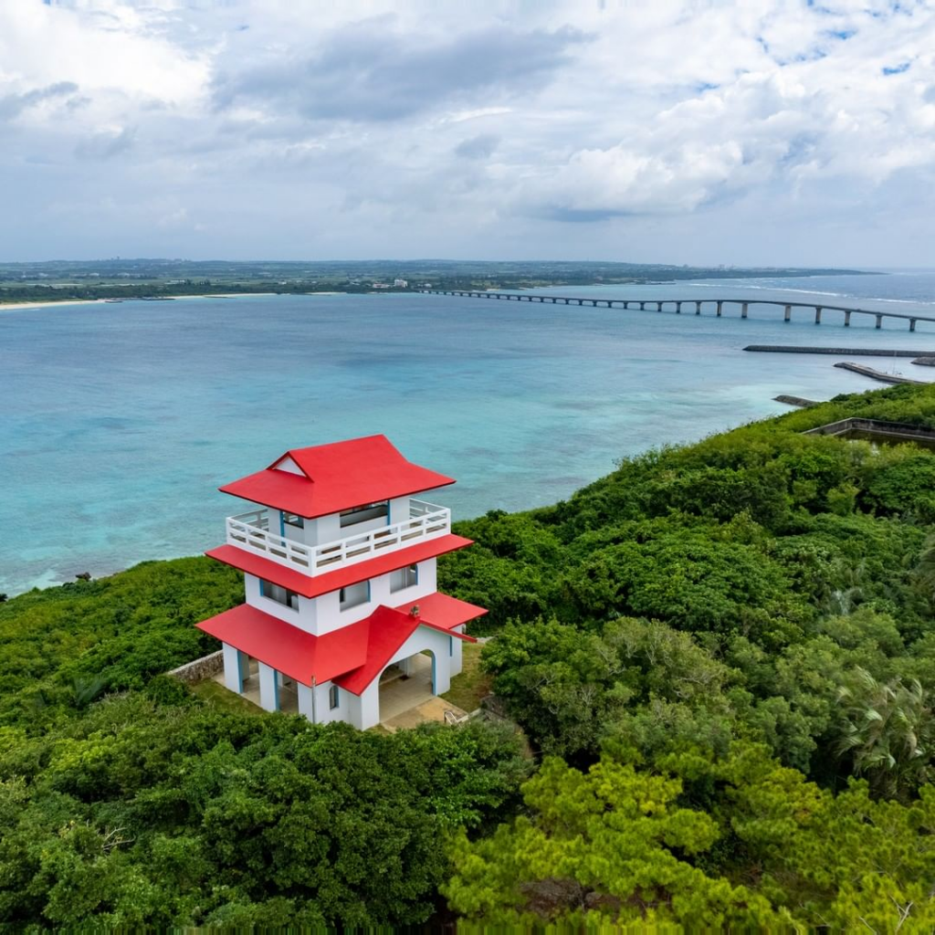 beaches in japan - red observatory