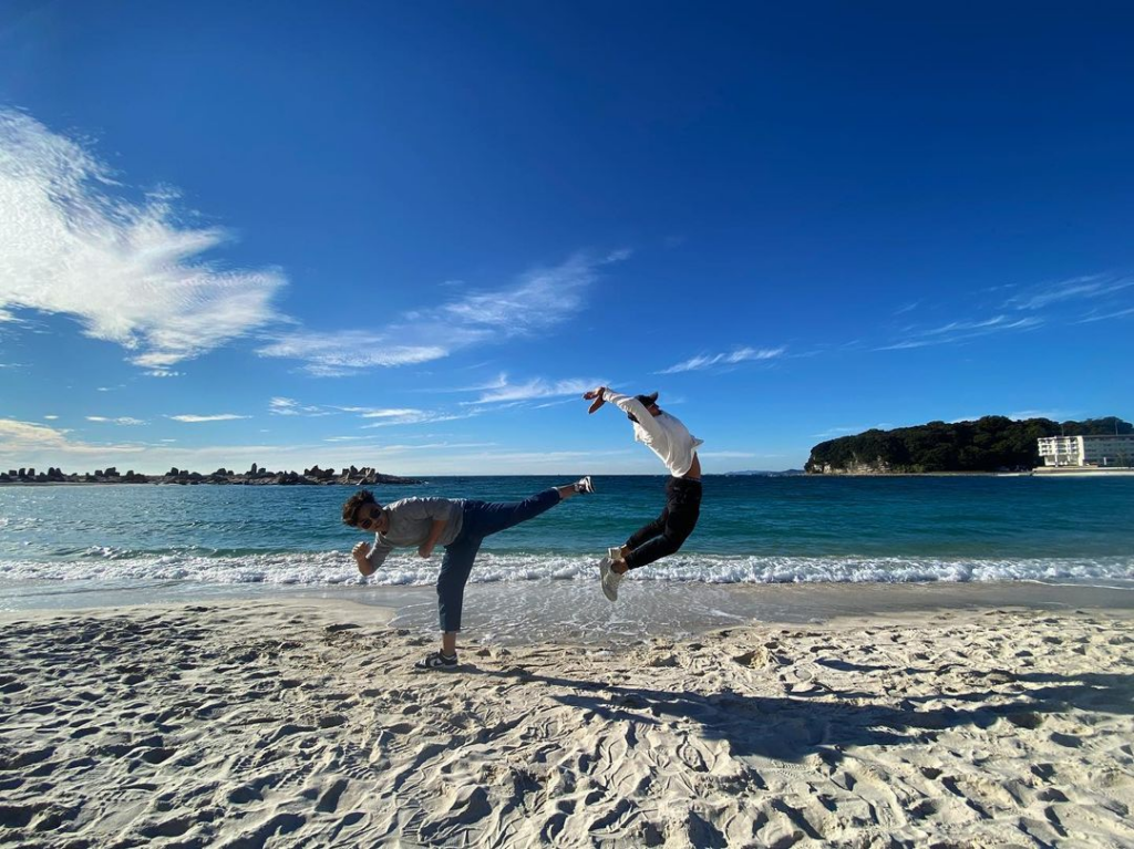 beaches in japan - action